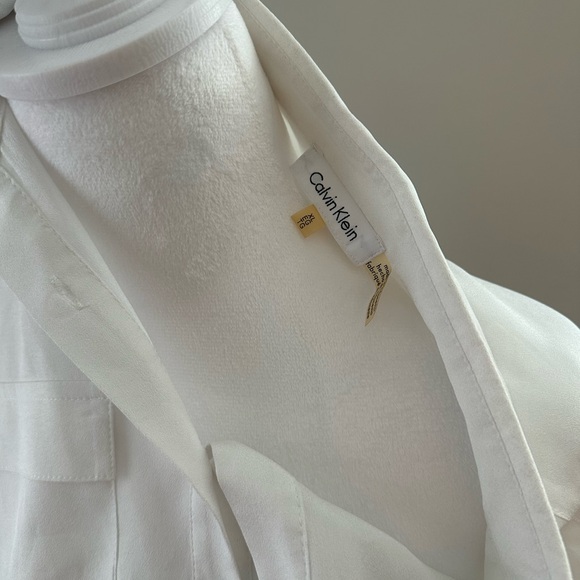 Calvin Klein Black and White Button Down Shirt - Picture 9 of 9